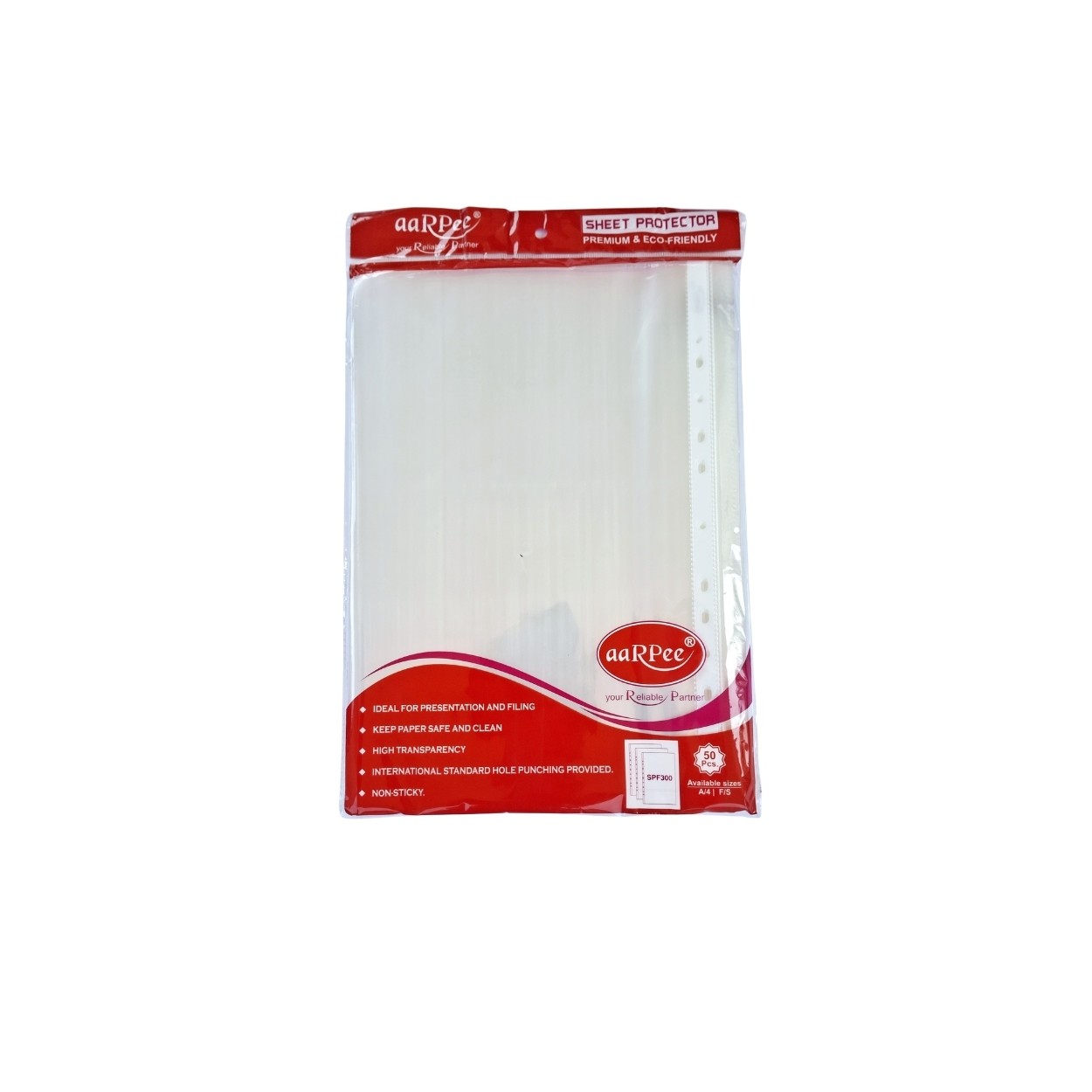 Sheet Protector | FS size | 300 micron | Pack of 50 pcs